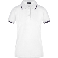 Ladies' Polo Tipping - White/navy