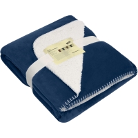 Cosy Hearth Blanket - Navy/natural