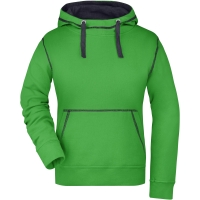 Ladies' Lifestyle Hoody - Green/navy