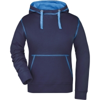 Ladies' Lifestyle Hoody - Navy/cobalt