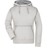 Ladies' Lifestyle Hoody - Off white/grey heather