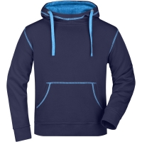 Men's Lifestyle Hoody - Navy/cobalt