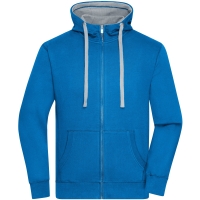 Men's Lifestyle Zip-Hoody - Cobalt/grey heather