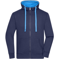 Men's Lifestyle Zip-Hoody - Navy/cobalt