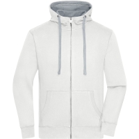 Men's Lifestyle Zip-Hoody - Off white/grey heather