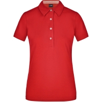 Ladies' Plain Polo - Red/red white