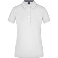 Ladies' Plain Polo - White/navy white