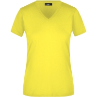 Ladies' Slim Fit V-T - Yellow