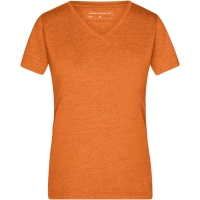 Ladies' Heather T-Shirt - Orange melange