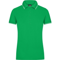 Ladies' Polo - Fern green/white