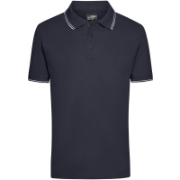 Men's Polo - Navy/white