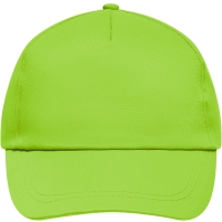 5 Panel Promo Cap Lightly Laminated - Lime Green