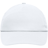 5 Panel Promo Cap Laminated - White