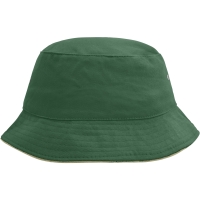 Fisherman Piping Hat - Dark green/beige