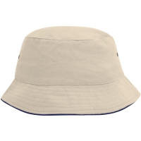 Fisherman Piping Hat - Natural/navy