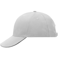 6 Panel Sandwich Cap - Light grey/black