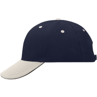 6 Panel Sandwich Cap - Navy/beige/navy