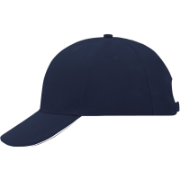 6 Panel Sandwich Cap - Navy/white