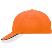 Orange/dark green/white