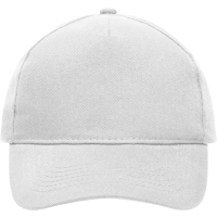 5 Panel Cap Heavy Cotton - White