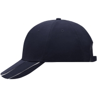 6 Panel Groove Cap - Navy/white