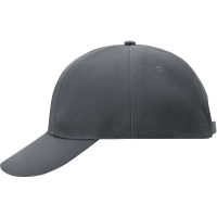 Turned 6 Panel Cap Laminated - Dark grey