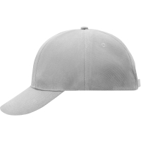 Turned 6 Panel Cap Laminated - Light grey