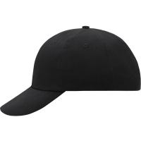 6 Panel Raver Cap - Black