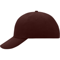 6 Panel Raver Cap - Dark brown