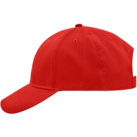 Brushed 6 Panel Cap - Red