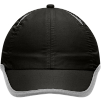 6 Panel Micro-Edge Sports Cap - Black/light grey
