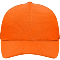 6 Panel Sport Mesh Cap - Orange