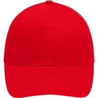 6 Panel Air Mesh Cap - Red