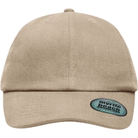 6 Panel Heavy Brushed Cap - Light khaki