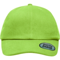 6 Panel Heavy Brushed Cap - Lime Green