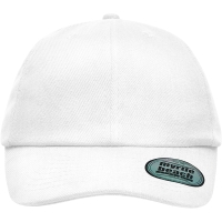 6 Panel Heavy Brushed Cap - White