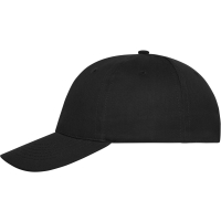 6 Panel Cap Bio Cotton - Black