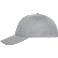 6 Panel Cap Bio Cotton - Light grey