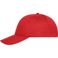 6 Panel Cap Bio Cotton - Red