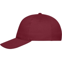 5 Panel Cap Bio Cotton - Burgundy