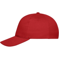 5 Panel Cap Bio Cotton - Red