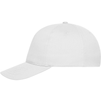 5 Panel Cap Bio Cotton - White