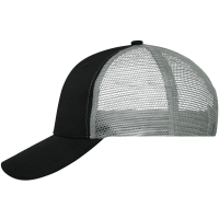 6 Panel Mesh Cap - Black/black/dark grey