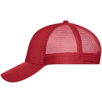 6 Panel Mesh Cap - Red/red