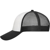 6 Panel Mesh Cap - White/black