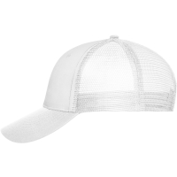 6 Panel Mesh Cap - White/white