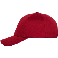 6 Panel Sports Cap - Red