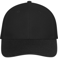 6 Panel Mesh Cap - Black/black