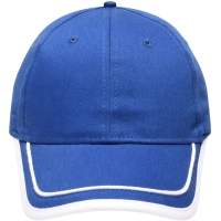 6 Panel Piping Cap - Royal/white