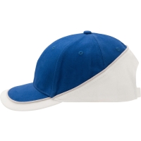 6 Panel Turbo Piping Cap - Royal/white/light grey